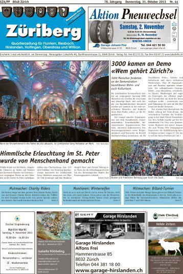 Wem gehört Zürich? - Lokalinfo AG