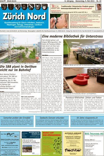 Eine moderne Bibliothek für Unterstrass - Lokalinfo AG