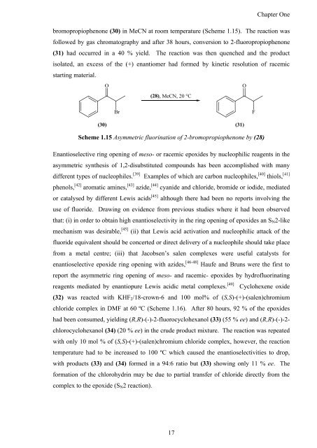 Synthesis and Comparison of the Reactivity of Allyl Fluorides and ...