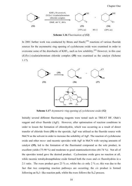 Synthesis and Comparison of the Reactivity of Allyl Fluorides and ...