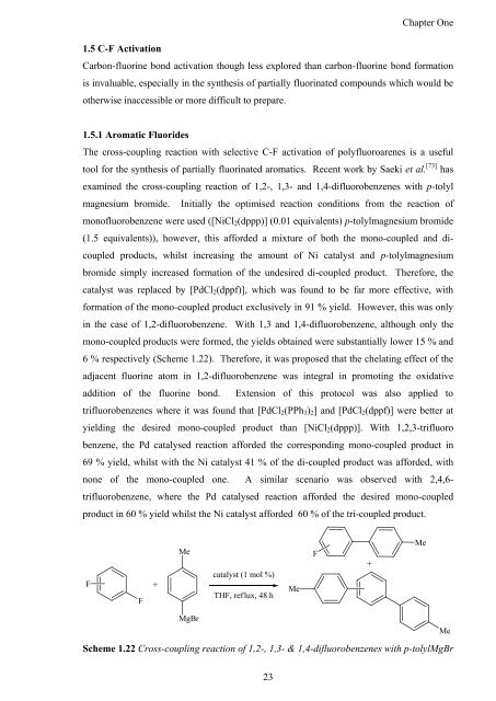 Synthesis and Comparison of the Reactivity of Allyl Fluorides and ...