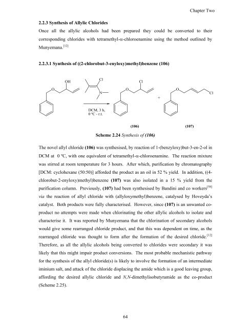 Synthesis and Comparison of the Reactivity of Allyl Fluorides and ...