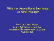 Müllerian Anomalilerin Sınıflaması ve Klinik Yaklaşım - tjodizmir.org.tr