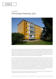 projekt wohnanlage dieselweg, graz - Hohensinn Architektur