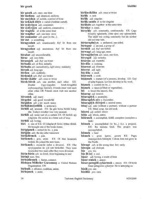 Turkmen-English Dictionary.pdf - CCHS Learning Commons