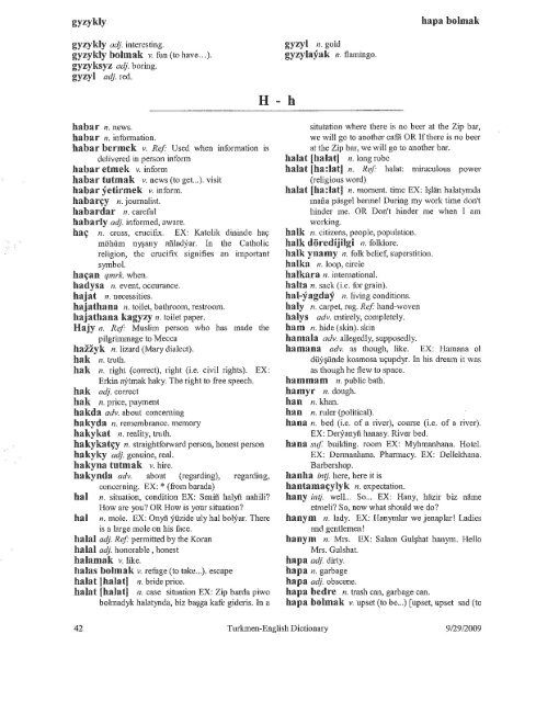 Turkmen-English Dictionary.pdf - CCHS Learning Commons