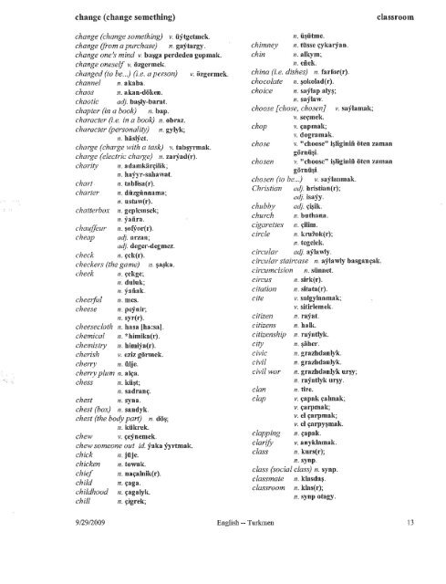 Turkmen-English Dictionary.pdf - CCHS Learning Commons