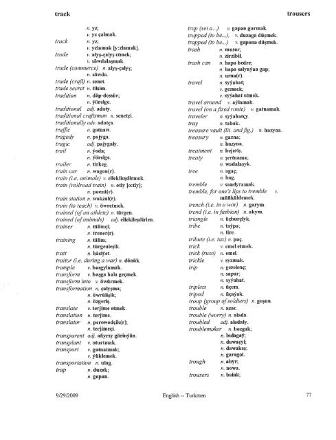 Turkmen-English Dictionary.pdf - CCHS Learning Commons