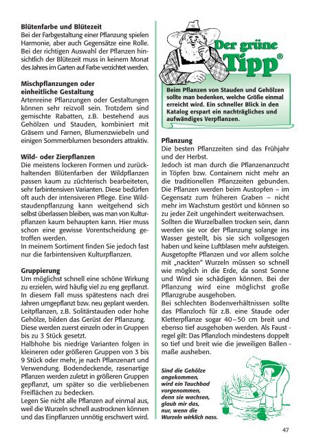 Der grüne Tipp® - Gärtner Pötschke