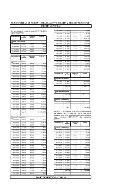 BoletÃ­n NÂº2 - Municipalidad de MorÃ³n