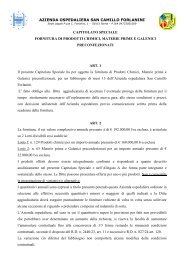 CAPITOLATO SPECIALE.pdf - Azienda Ospedaliera S.Camillo ...