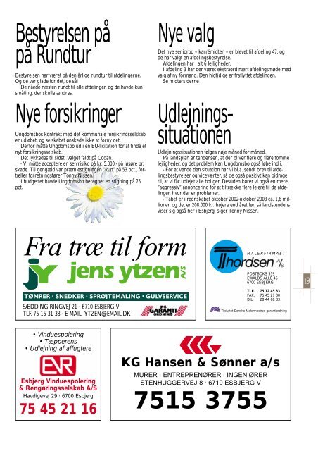 KG Hansen & Sønner a/s - Boligforeningen Ungdomsbo