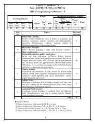 B TECH MECHANICAL SYLLABUS SEM I-VI.pdf - Ganpat University