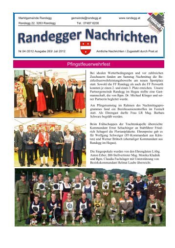 Wir bitten um Rücksicht!! - Marktgemeinde Randegg