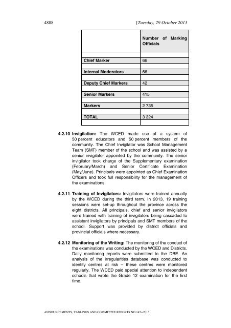 announcements, tablings and committee reports - Parliament of ...