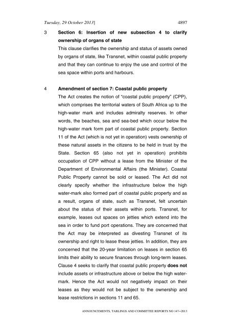 announcements, tablings and committee reports - Parliament of ...