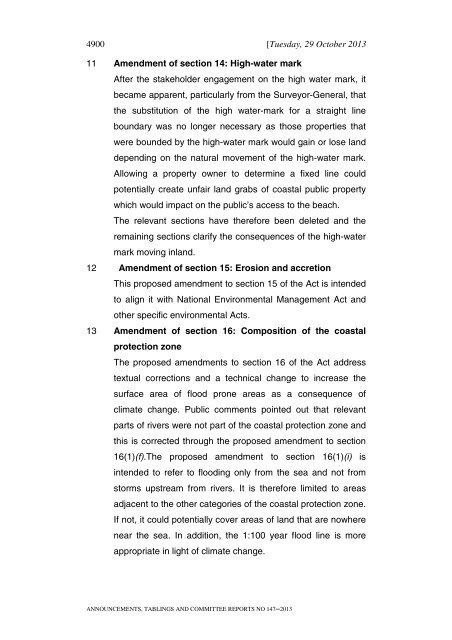 announcements, tablings and committee reports - Parliament of ...