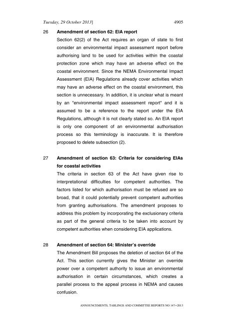 announcements, tablings and committee reports - Parliament of ...