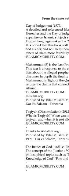 Sects of Islam - Islamic Mobility