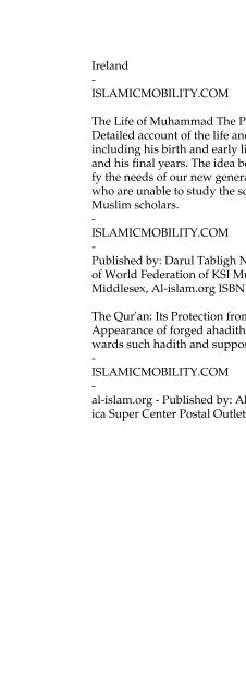 Sects of Islam - Islamic Mobility