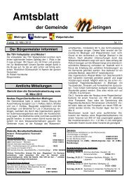 Amtsblatt 11-2013 - Mietingen