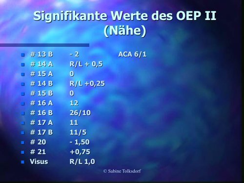 Die Bedeutung des Akkommodations-Vergenz-Gleichgewichts im ...