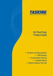 XA 3rdParty Product Guide.qxd - Tasking