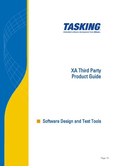 XA 3rdParty Product Guide.qxd - Tasking