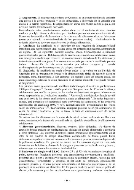 Alergia alimentaria y reacciones adversas a alimentos - Asociación ...