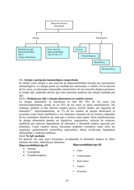 Alergia alimentaria y reacciones adversas a alimentos - Asociación ...