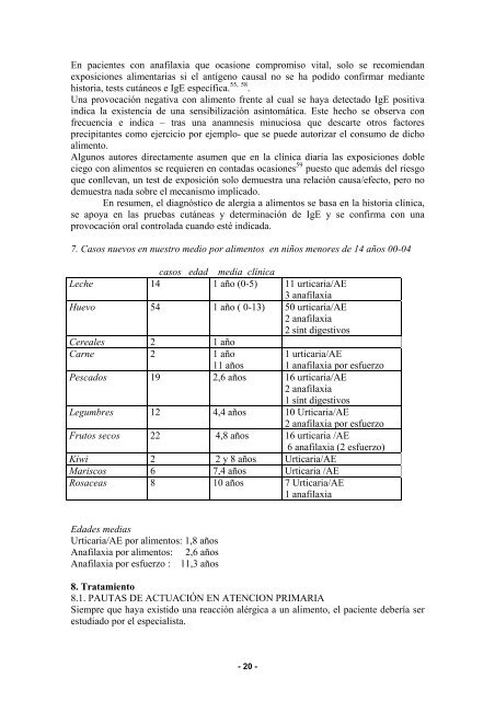 Alergia alimentaria y reacciones adversas a alimentos - Asociación ...