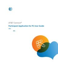 Participant Application for PC User Guide - AT&T
