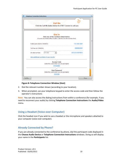Participant Application for PC User Guide - AT&T