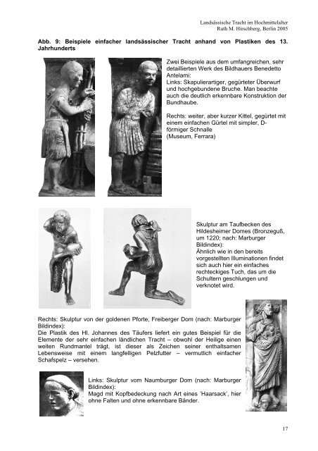 Landsässische Tracht im 13. Jahrhundert - Marca Brandenburgensis