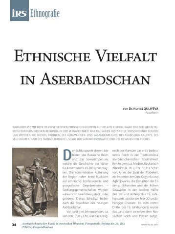 Ethnische Vielfalt in Aserbaidschan - Irs