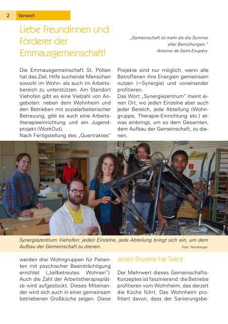 Rundbrief downloaden - Emmausgemeinschaft St. Pölten