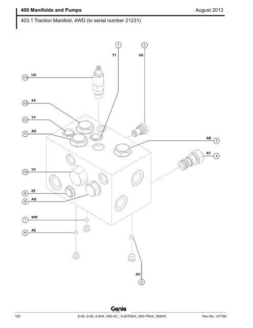 from SN 21001, S-60 / S-65 (PN 147769) - Genie