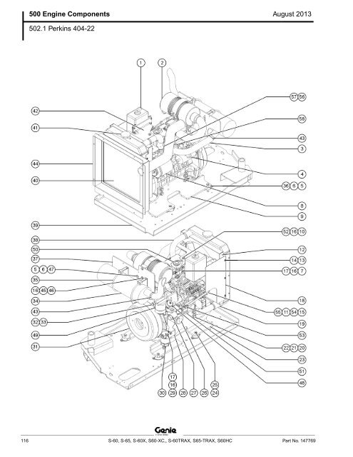 from SN 21001, S-60 / S-65 (PN 147769) - Genie