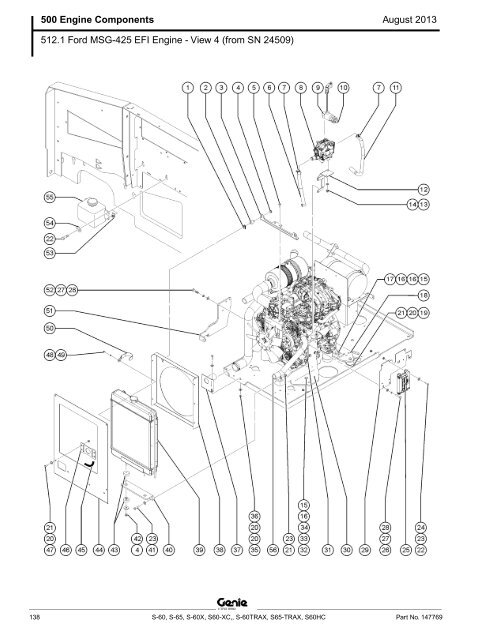 from SN 21001, S-60 / S-65 (PN 147769) - Genie