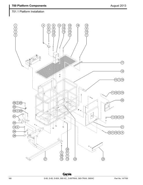 from SN 21001, S-60 / S-65 (PN 147769) - Genie