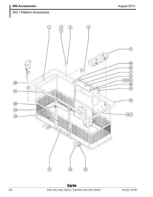 from SN 21001, S-60 / S-65 (PN 147769) - Genie