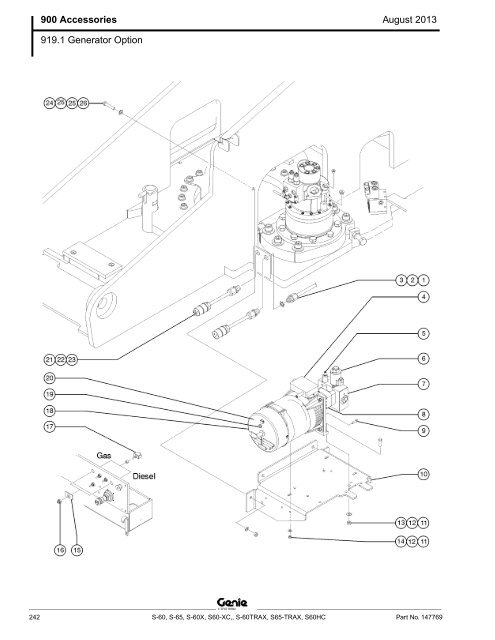 from SN 21001, S-60 / S-65 (PN 147769) - Genie