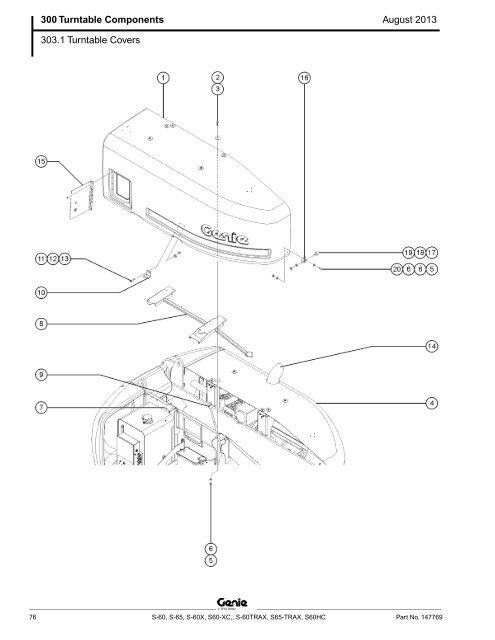 from SN 21001, S-60 / S-65 (PN 147769) - Genie