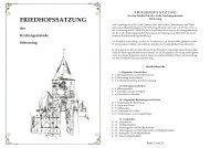 Friedhofssatzung Schwesing - Kirchenkreis Nordfriesland