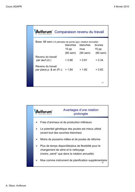 Comparaison économique de différentes formes de rotation en ...