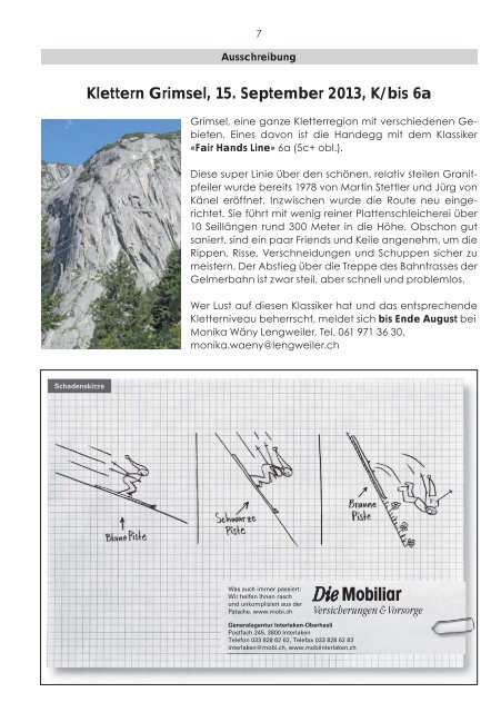 Clubheft Nr. 75 – Juni 013 - SAC Sektion Interlaken