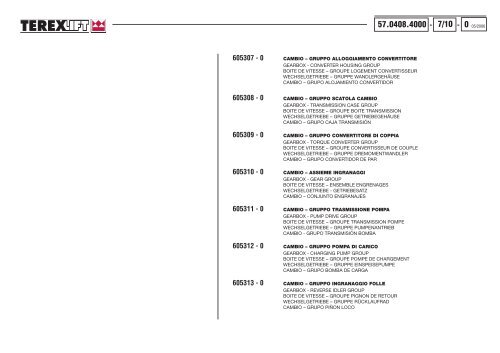 Agrilift 737 CATALOGO PARTI DI RICAMBIO SPARE ... - Genie