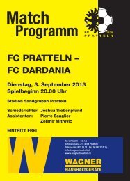 Programm - FC Pratteln