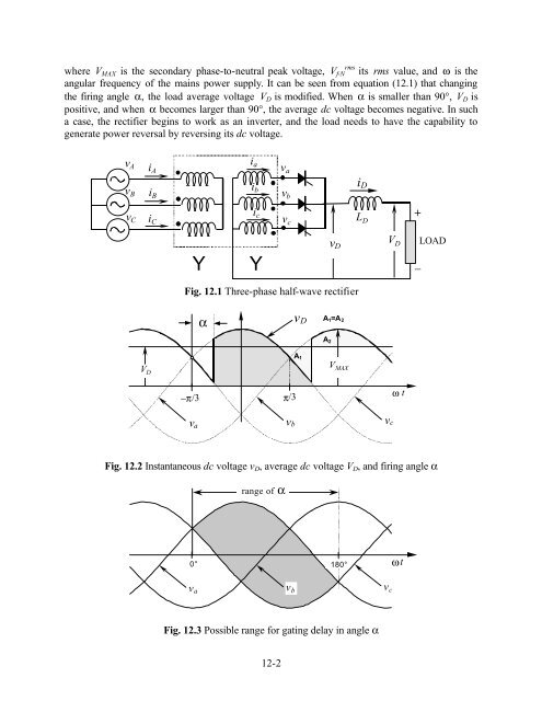 CHAPTER 12 THREE-PHASE CONTROLLED RECTIFIERS ∫