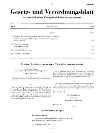 Gesetz- und Verordnungsblatt - kirchenrecht-nordkirche.de